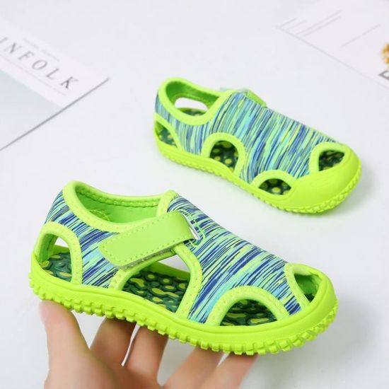 Sandales de plage vert bébé garçon