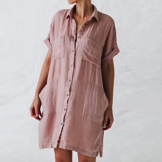 Chemise homme à carreaux orange corail (manches courtes