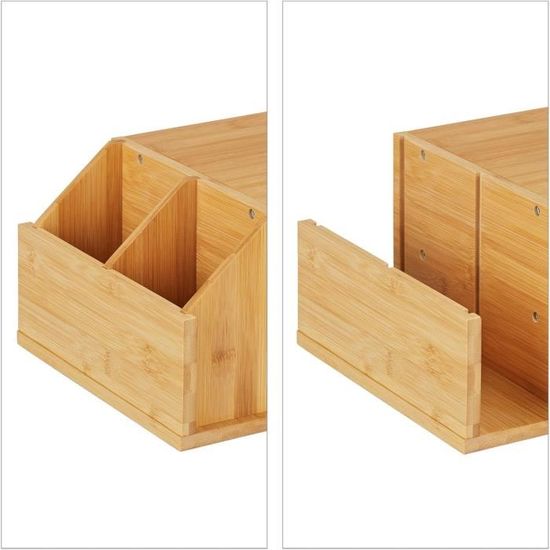 SUPPORT ORDINATEUR BUREAU réhausseur d'écran ergonomique 4 tiroirs SUPPORT ORDINATEUR BUREAU réhausseur d'écran ergonomique 4 tiroirs