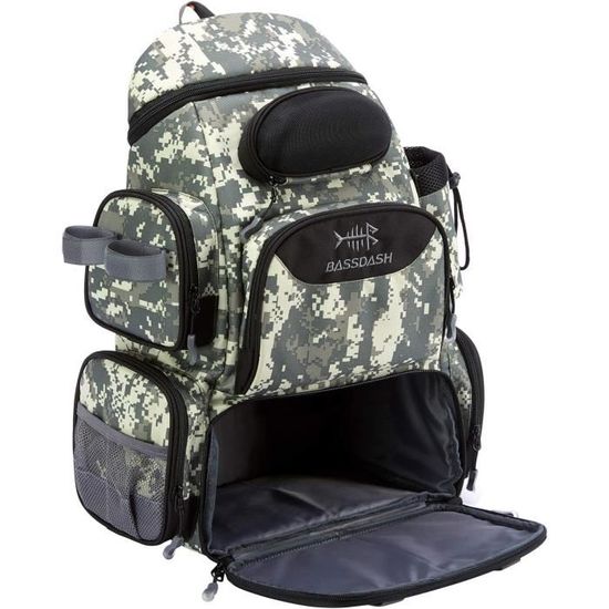 Sac pêche multifonction dorsal avec bascule avant accès rapide
