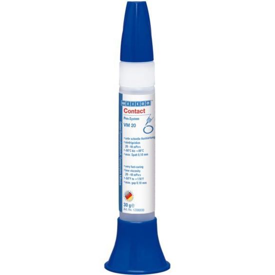 WEICON Contact VA 110 - Adesivo cianoacrilato, 30 g, incolore, per aree sensibili NSF