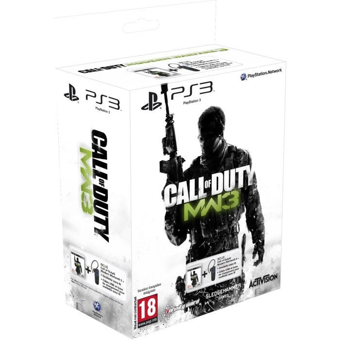 PACK OREILLETTE SANS FIL PS3 + CALL OF DUTY MW3