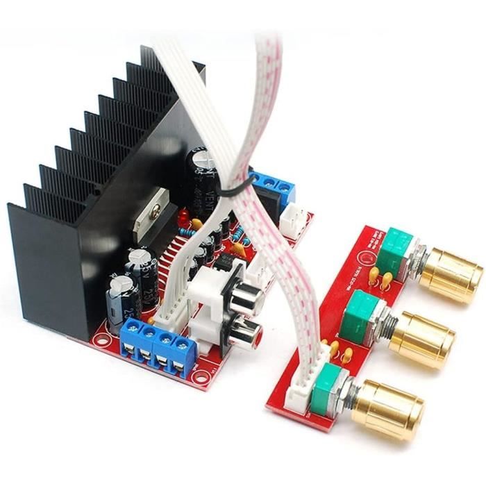 Amplificatore HiFi ST-838 2.1CH Stereo - 20W+40W Subwoofer, Classe D, Ingresso AUX Per Casa E Auto