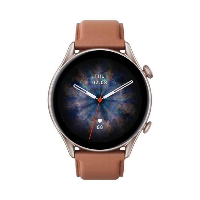 AMAZFIT GTR 3 Pro Brown Leather - Montre connectée
