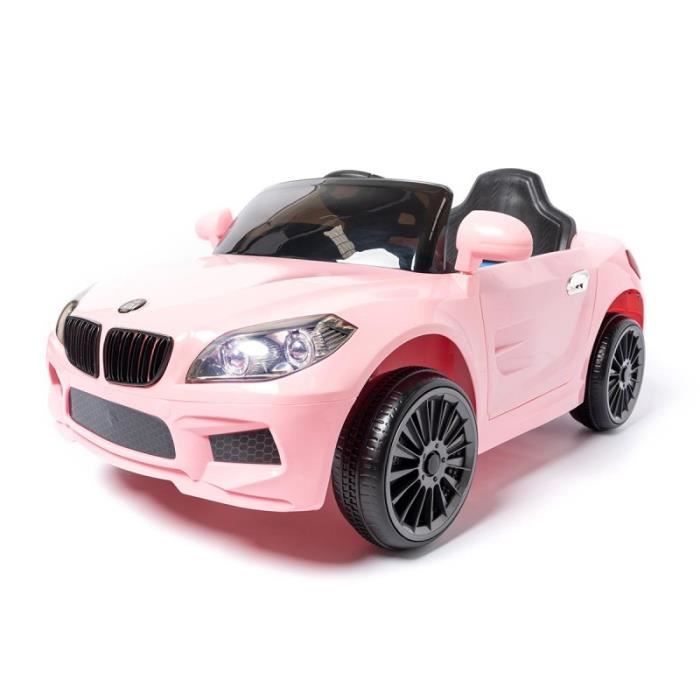 X5 Sedan 12v voiture électrique enfants avec télécommande Rose - Voiture électrique pour enfant avec batterie 12v et télécommande