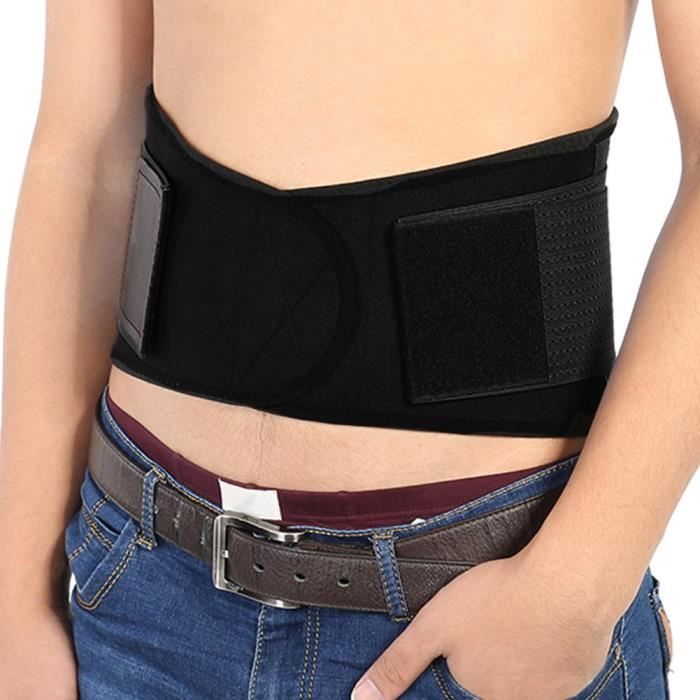 Ceinture de force Ceinture de protection de support de taille respirante attache élastique pour sports de course XL