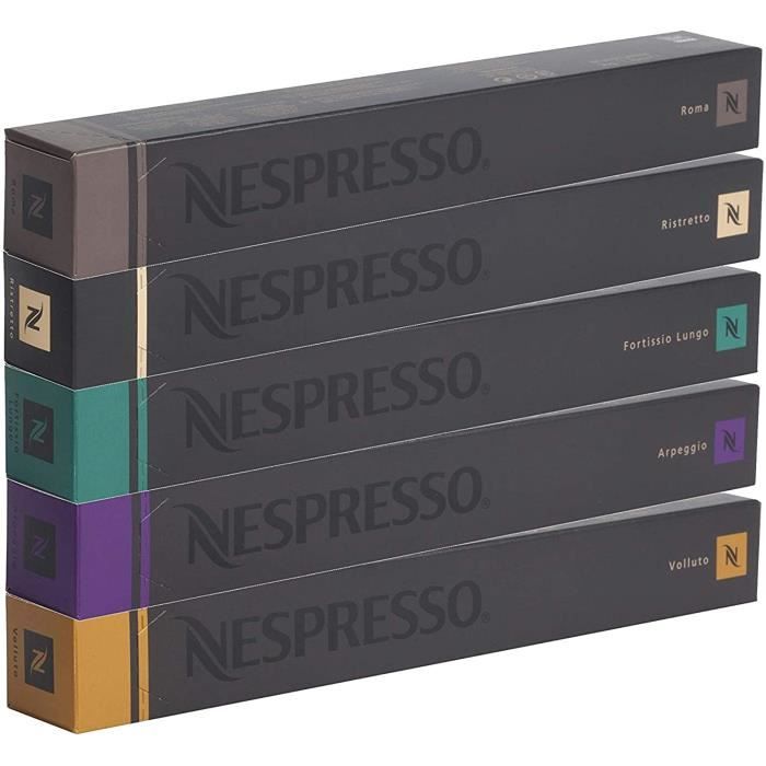 Nespresso Original Capsules Caffe Assortment, 50 Capsules