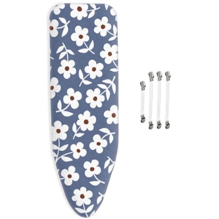 CENTRALE VAPEUR tqwspad Housse de Table agrave Repasser Universel LXL Easy Fit avec Cordons et 4 Clips de tirage Reacutesistant 1119