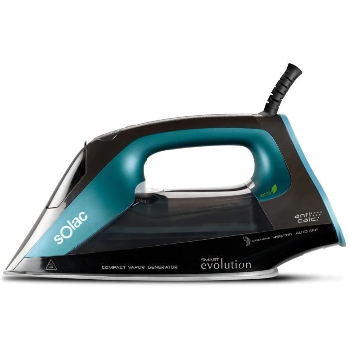 Fer Vapeur Solac CVG9507 Smart Evolution - Fer à repasser vapeur 2400W, Vapeur continue 40g - min, 1 position de repassage184