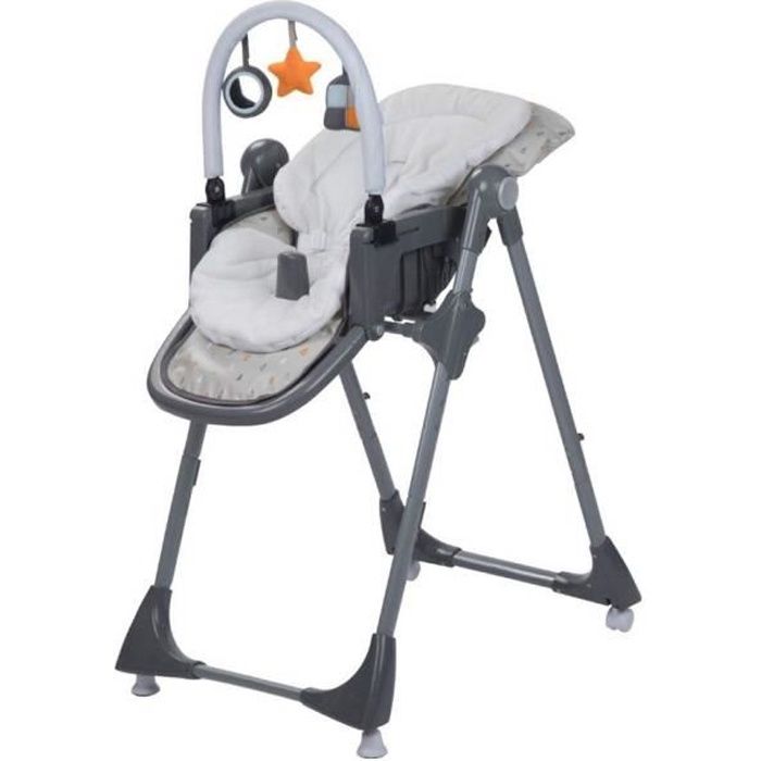 Safety 1st Kiwi 3 en 1 Chaise Haute pour bébé évolutive, de 6 mois à 3,5 ans, Warm Grey