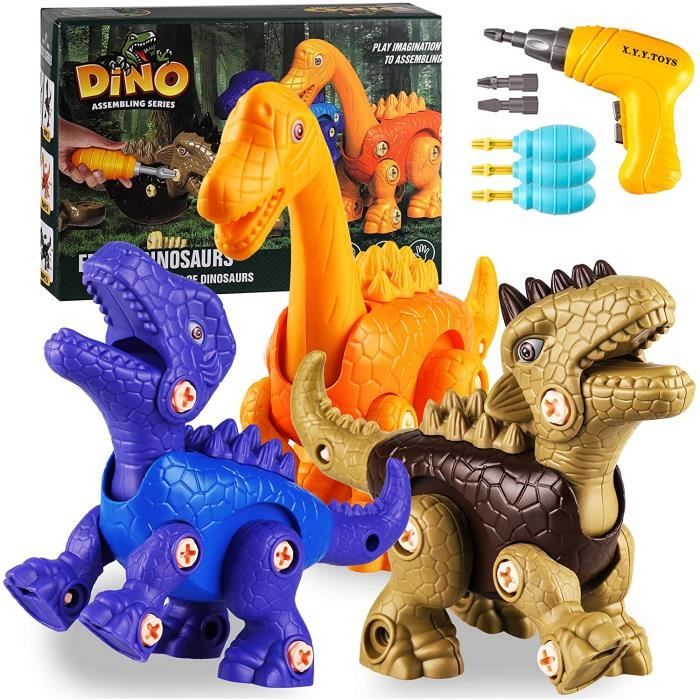VEHICULE A CONSTRUIRE ENGIN TERRESTRE A CONSTRUIREYojoloin Démontage Dinosaure Enfant Jouet avec Jeu Perceuse Él133