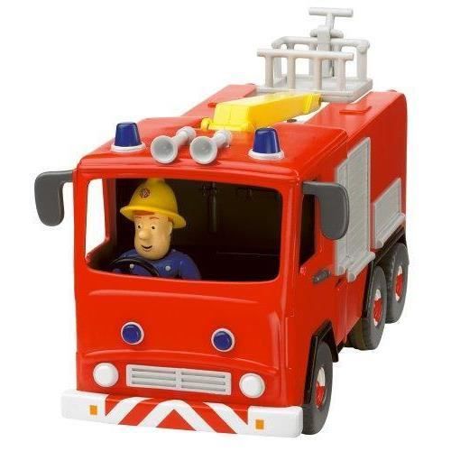 Fireman Sam Friction Fire Engine with Sam Figure - title:Default title