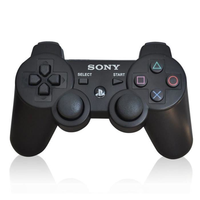 Manette de jeu sans fil pour PS3 noire