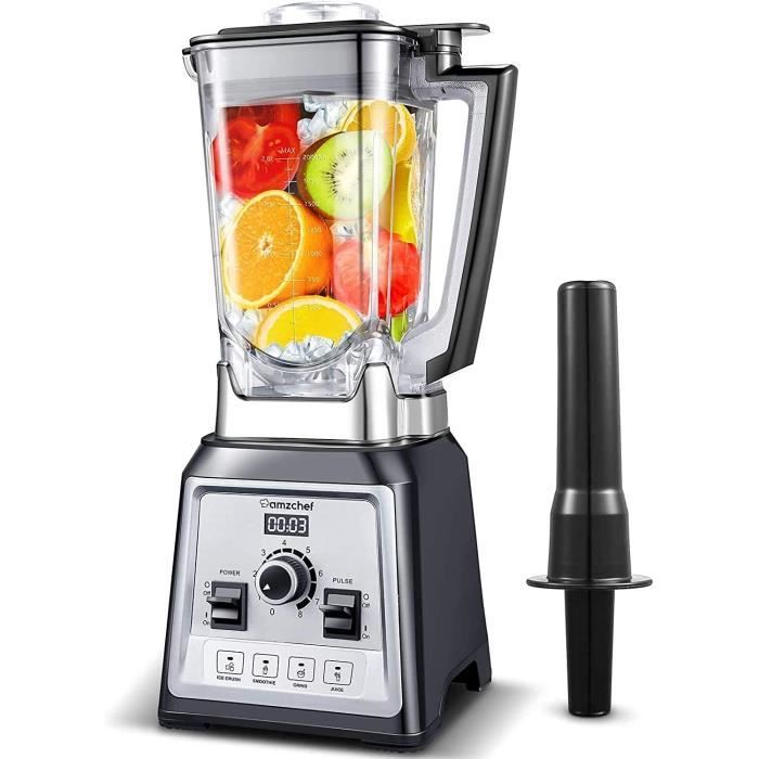 SOKANY Robot Mixeur Plongeant, professionnel 4en1,1000W, Acier inoxidable, Hachoir 500 ml, Electrique Fouet, Bol mesureur 700ml