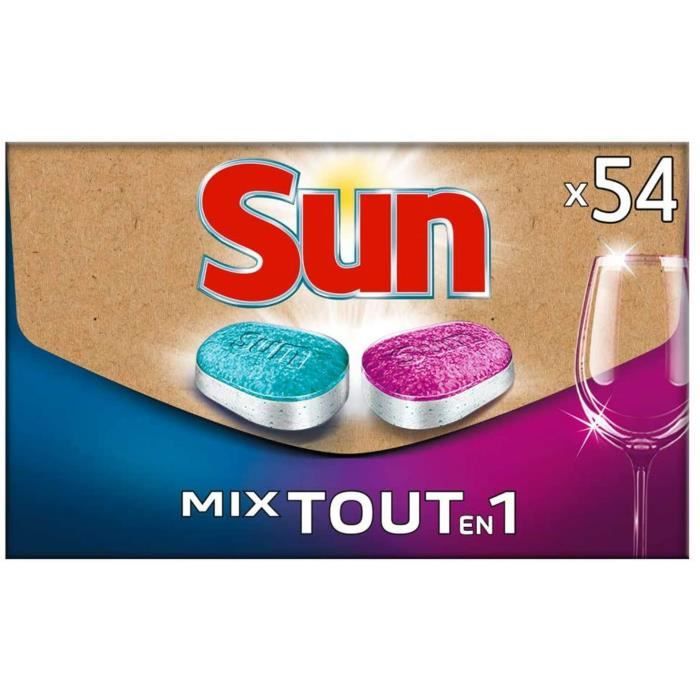SUN Letterbox Tablettes Lave-vaisselle - 54 Lavages - 0,945 kg