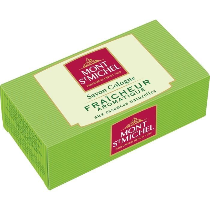MONT ST MICHEL Savon Cologne Solide - Fraîcheur aromatique - 125 g