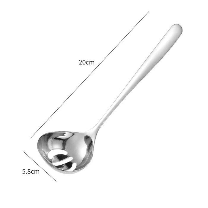 Louche à Soupe En Acier Inoxydable Avec Manche Long (28 Cm) - Cuillère De Mesure Pour Cuisine, Plusieurs Tailles