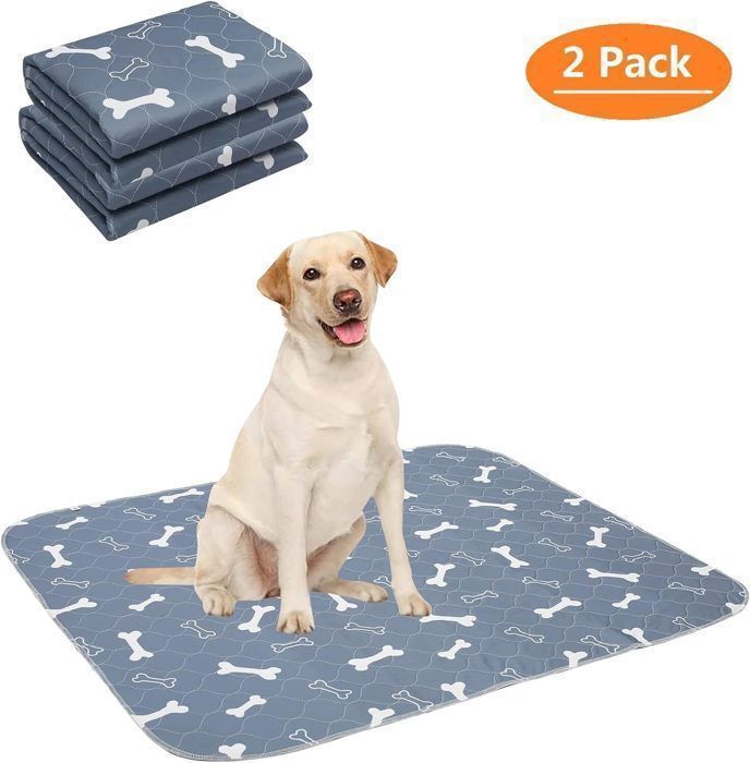 Meilleurs prix pour Lot de 2 Tapis educateur pour Chien et Chiot, Tapis propreté pour Animaux, lavables,Réutilisables,alèse pour Chat et Chien-S-2