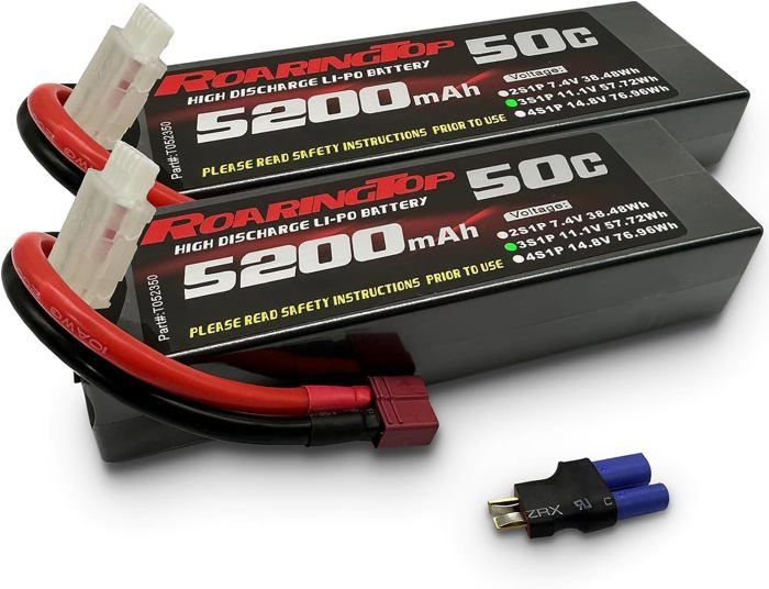 Batterie Lipo RoaringTop 3S 2200mAh 25C Avec Connecteur XT60 - 11,1V Pour Modélisme RC (voiture, Drone, Avion, Bateau)