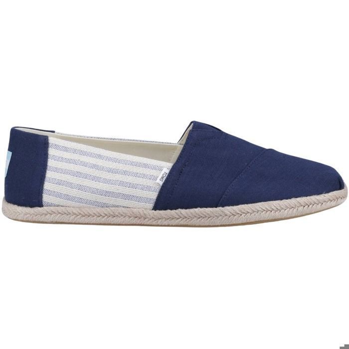 TOMS TOMS Alpargata Rope espadrilles rayées bleu - adulte