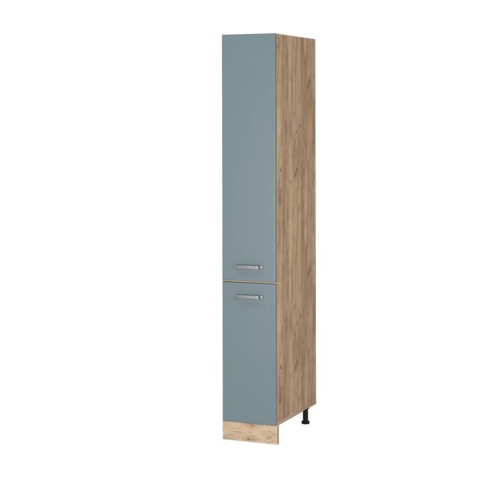 Meuble haute de cuisine R-Line 30cm Bleu-gris/Chêne de force doré Vicco 41141