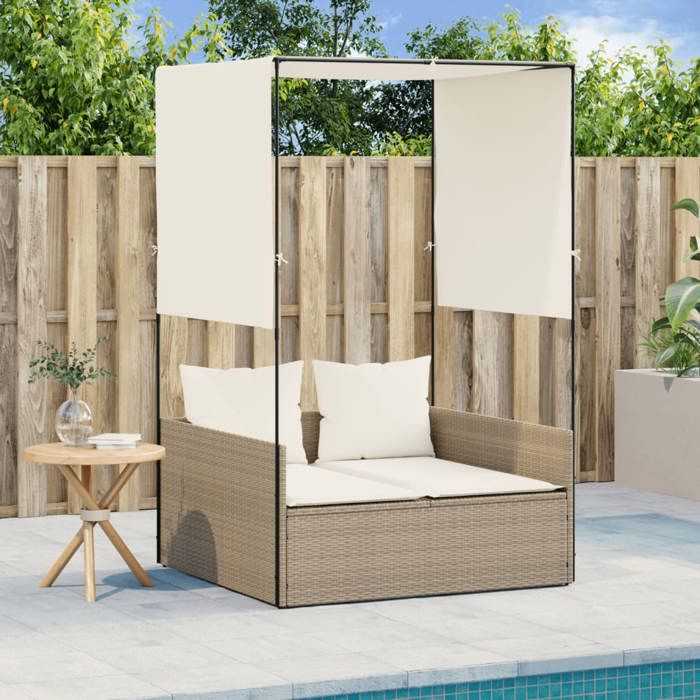 vidaXL Chaise Longue Double