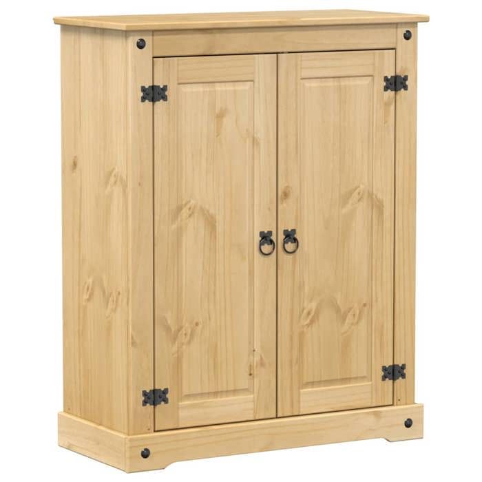Bonne qualité - Armoire à chaussures - BONNIE - Commode à chaussures Corona 86x385x108cm - Bois de pin massif - Meuble dentrée