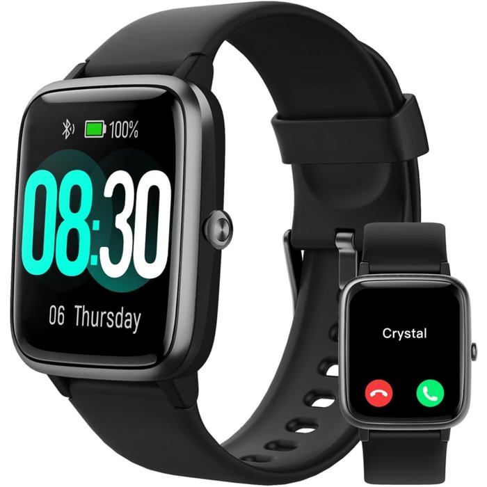 Montre Connectée GPS AMOLED 2,06" - 110+ Modes Sport, Appels Bluetooth, étanche 5ATM, Suivi Santé (Android/iOS)