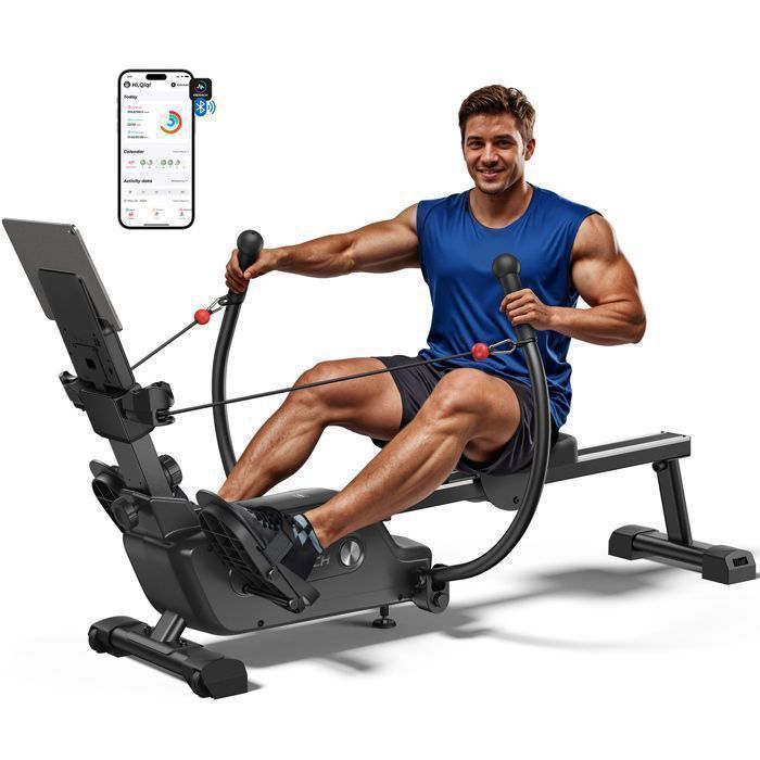 Rameur EvoSpark Pliable - 16 Niveaux De Résistance - Silencieux - NEUF