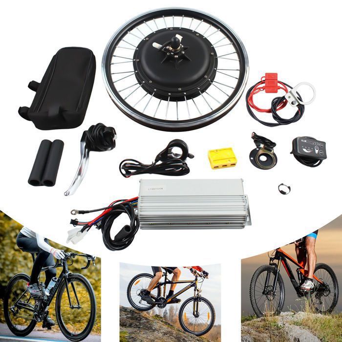 Kit de Vélo Électrique 20 Pouces Kit de Roue Arrière de Vélo