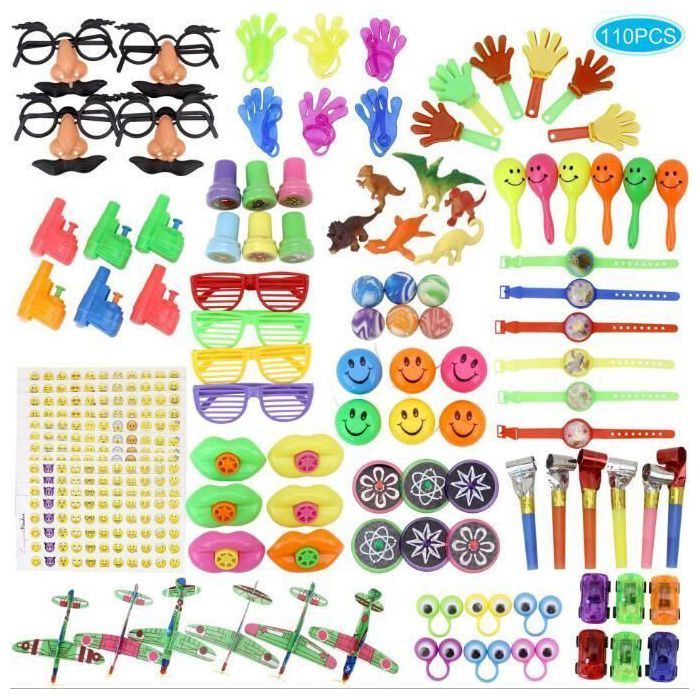 Lot 150 Jouets Party Favours Pour Enfants – Sacs à Pinata, Anniversaire, Carnaval, Récompenses Scolaires – 10 Modèles Différents