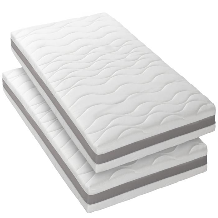 BLUE MOON –X2 Matelas 3D TWIST 90x200.5 zones de confort. Épaisseur 15cm –Compatible lits IKEA –Fabriqué en Belgique –Garantie 7 ans