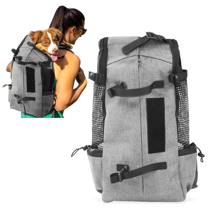 Comparer les prix de Sac à Dos pour Chien Randonnée Sac a Dos de Transport pour Chat Chien Respirant Double Sac à Dos pour Animaux jusquà 5 kg Gris