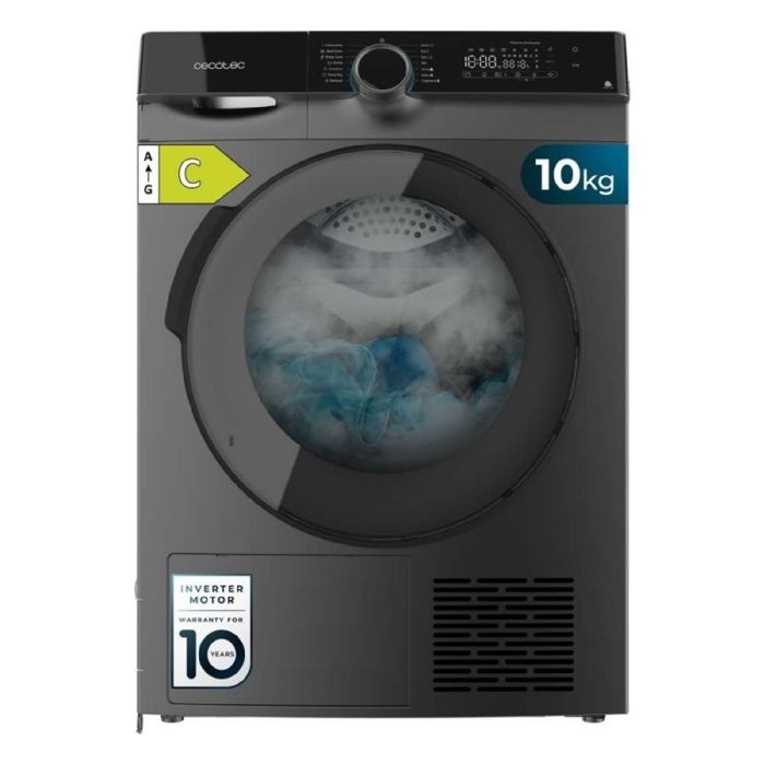 Sèche-linge à Pompe à Chaleur Cecotec 10 kg Bolero Dresscode Dry 10505 Inverter Steel Classe Équivalente A+++ 14 programmes - Cecotec