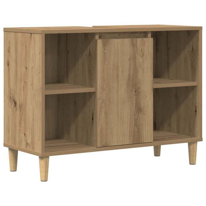 XINWO Colonne de bain Contemporain Armoire de salle de bain - chêne artisanal bois dingénierie @@388