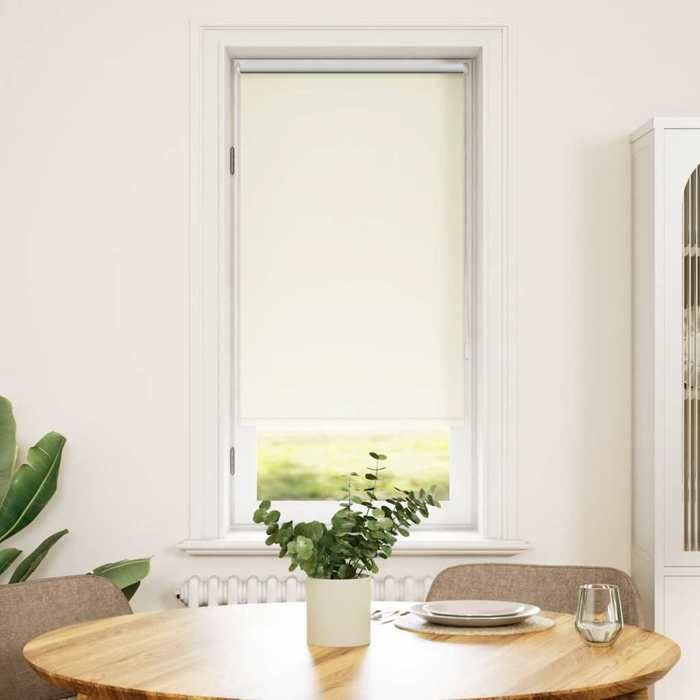 Store enrouleur occultant - Crème - 60x120 cm - Isolation thermique - Réglable en hauteur - Chaînette ajustable