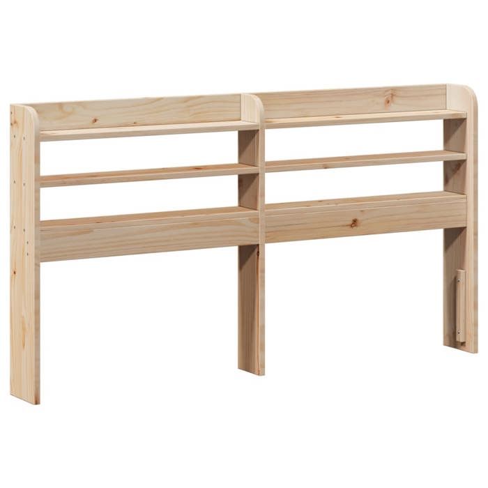 Tête de lit avec étagères - VIDAXL - Bois massif de pin - 170x16x82 cm - Pour lit double 160 cm