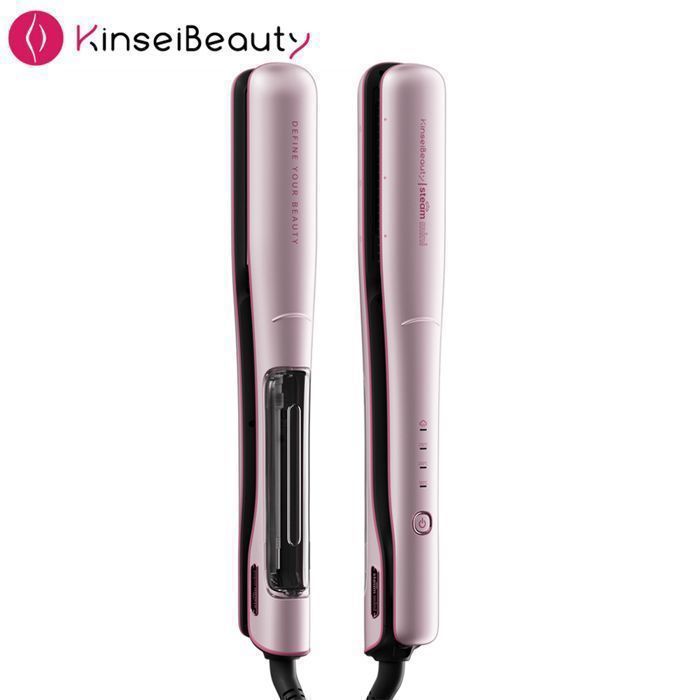 kinseiBeauty 2026 Lisseur cheveux – NOUVEAUTÉ 2025 Plaques en titane-céramique 5 réglages de température 150–230°C