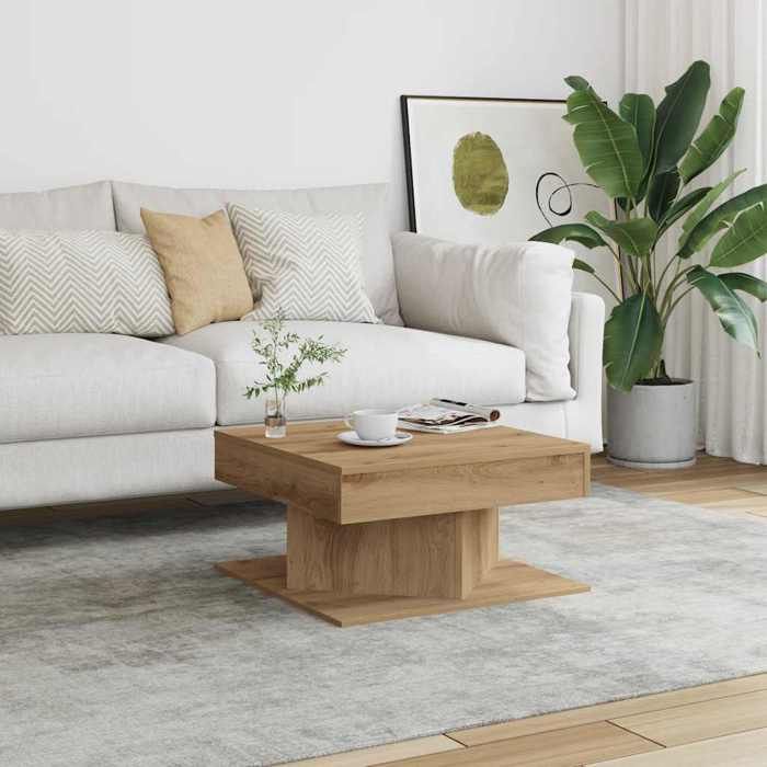 Black FridayPetite Table basse - Table de Centre - MODERNE Table basse - chêne artisanal - 55x55x30 cm bois dingénierie 68640