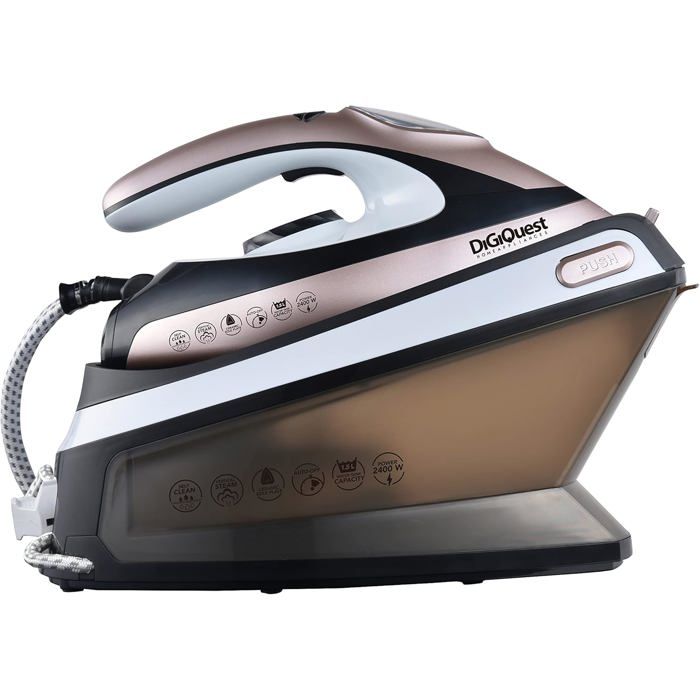 Fer à repasser avec chaudière - ZGEER - Plaque en céramique - Vapeur réglable - Réservoir transparent - Zgeer