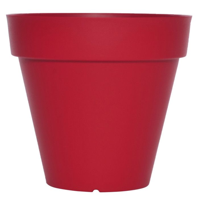 Pot de fleurs Soleilia Rond D885cm - H805cm - 290L - Rouge - Fabrication Française
