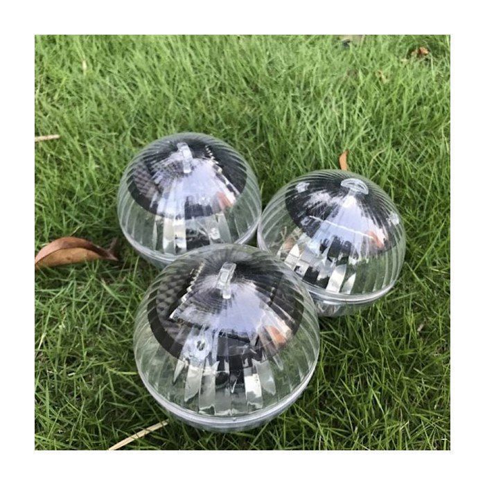 Lampe flottante solaire LED étanche boule lumineuse 10 cm lumière chaude pour piscine et bassin un