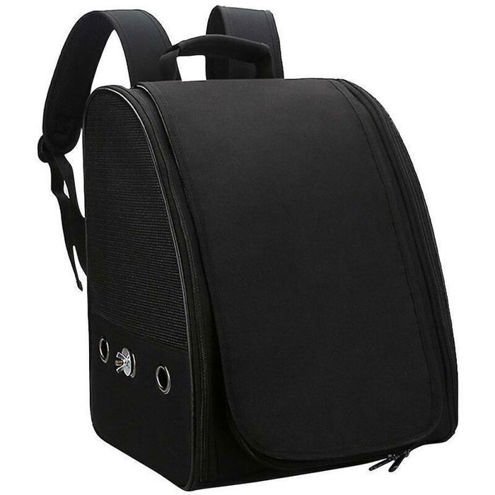 Sac à dos pour oiseaux – Transport respirant avec perchoir intégré – Pour perroquets et oiseaux de compagnie – Noir 32x44x34cm