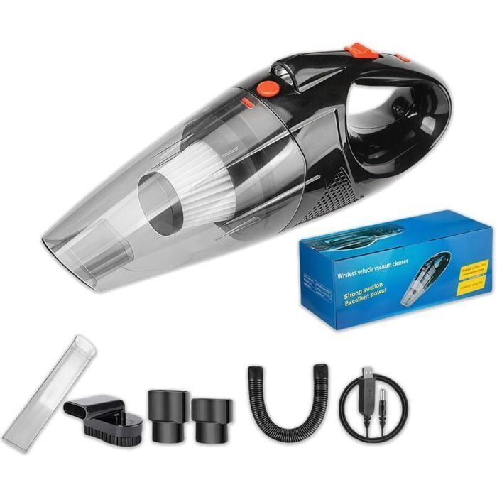 Aspirateur main V1 Pro moteur 42000 tr/min puissance 5000 Pa LED nettoyage humide/sec