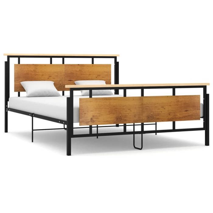 Luxe&Mode Structure de lit sans matelas métal 160x200 cm 2 ans garantie LV7932
