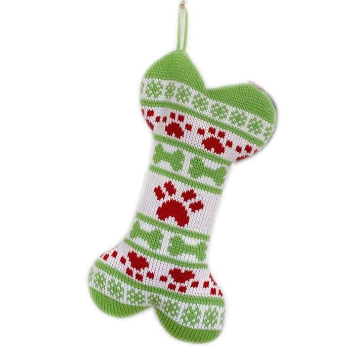 2 Chaussettes de Noël pour chien motif os et poisson décoration festive accessoire cadeau animal .