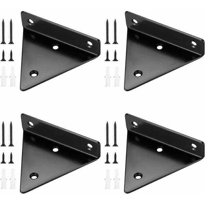 4 Pièces Supports détagère Flottants Supports à Tablettes Muraux Triangulaires Invisibles Equerre Etagere Murale Métal pour étagè 4 Pièces Supports détagère Flottants Supports à Tablettes Muraux Triangulaires Invisibles Equerre Etagere Murale Métal pour étagè