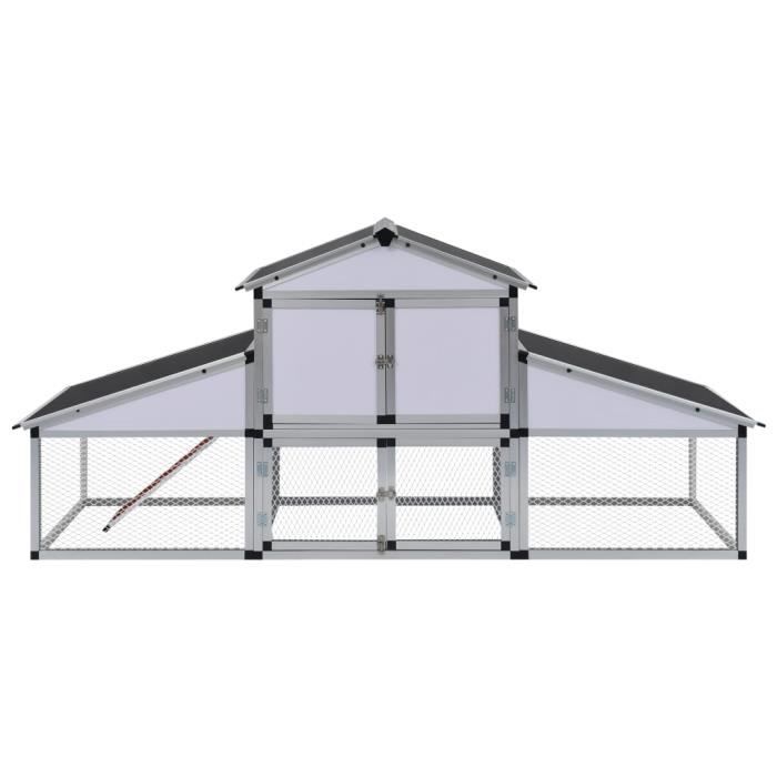 Meilleurs prix pour Poulailler - AKO - AKO7731038922639 - Aluminium - 258x74x117 cm - Pour poules