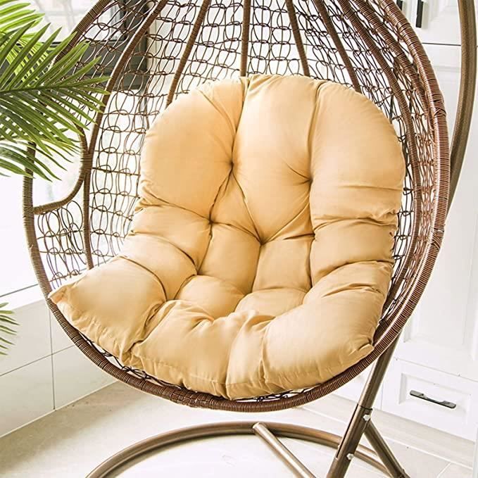 Coussin Chaise Suspendue Fenteer - Polyester Vert, Pour Patio Et Intérieur, Taille 120x80cm, Facile à Entretenir