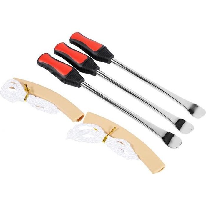 3pcs Changer Outil de Levier de Pneu Cuillère + 2
